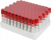No additive -  glass vacuum blood collection tube.