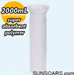 Suction liner bag 2N 2000mL without filter, with super absorbent polymer  