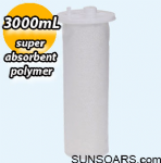 Suction liner bag 2N 3000mL without filter, with super absorbent polymer  