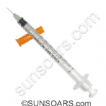 U-100 -Insulin Syringe with Attached Needle